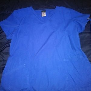 Xl scrub set in royal blue